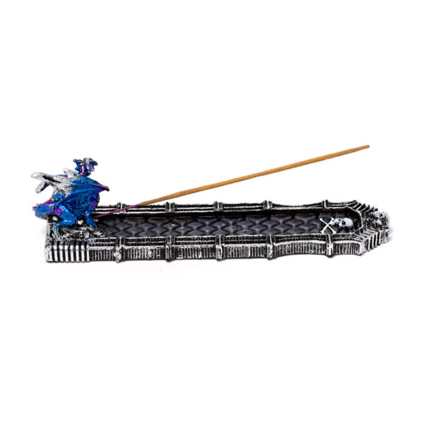 Ashcatcher Incense Burner - Enchanted Nightmare RIP Skull Dragon - Image 5