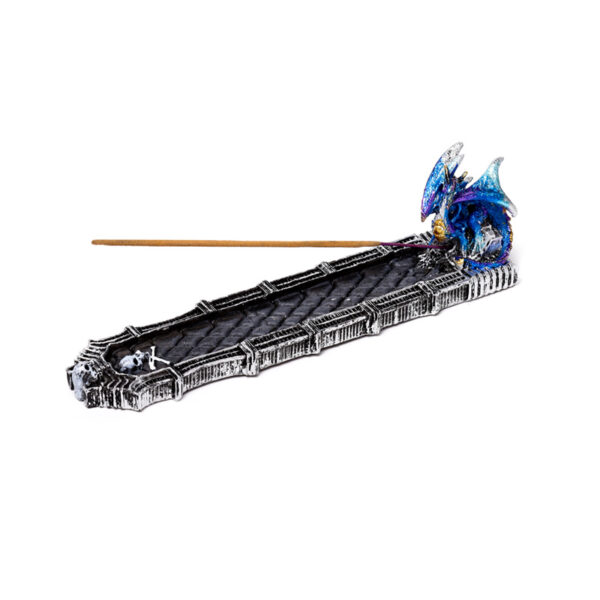 Ashcatcher Incense Burner - Enchanted Nightmare RIP Skull Dragon - Image 7