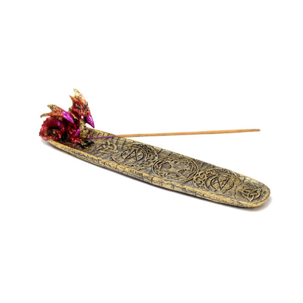 Ashcatcher Incense Burner - Nightmare Mystical Symbols Fire Dragon - Image 2