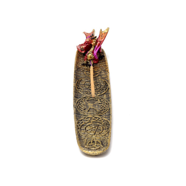 Ashcatcher Incense Burner - Nightmare Mystical Symbols Fire Dragon - Image 4