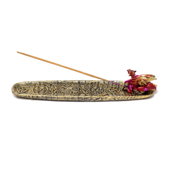 Ashcatcher Incense Burner - Nightmare Mystical Symbols Fire Dragon - Image 5