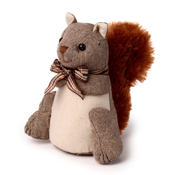 Plush Door Stop - Squirrel in Bowtie - Image 2