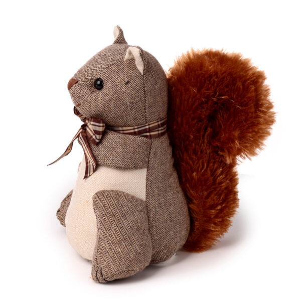 Plush Door Stop - Squirrel in Bowtie - Image 3