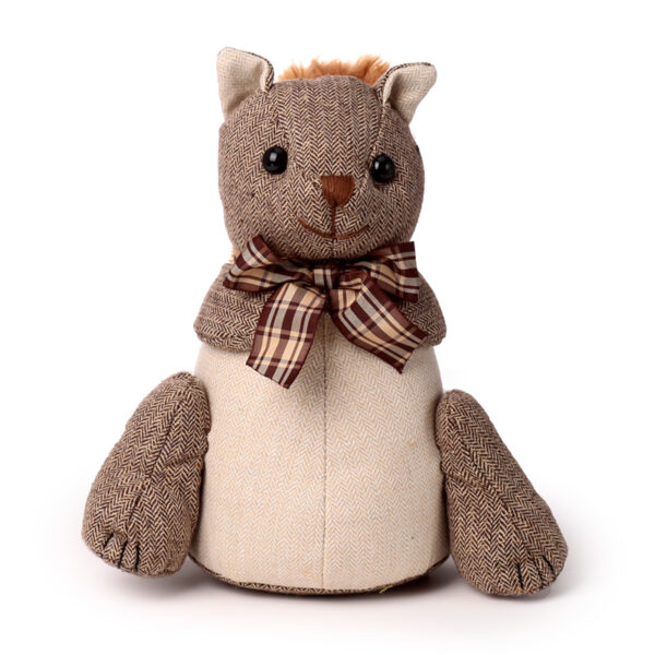Plush Door Stop - Squirrel in Bowtie - Image 6