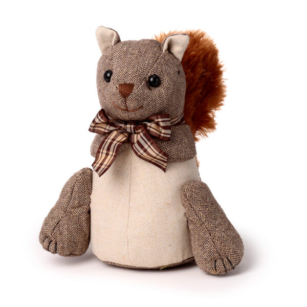 Plush Door Stop - Squirrel in Bowtie - Image 7