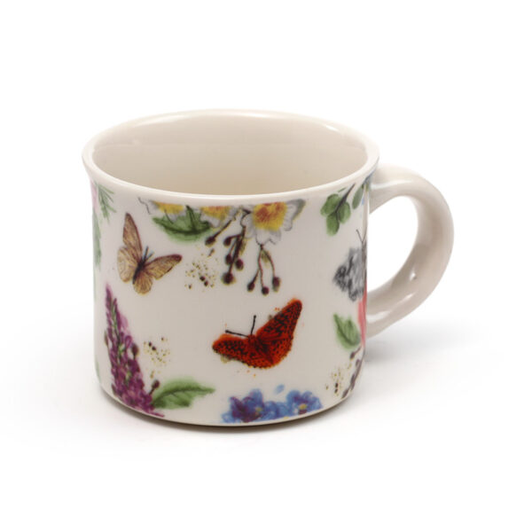 Set of 2 Porcelain Espresso Cups - Butterfly Meadows - Image 4