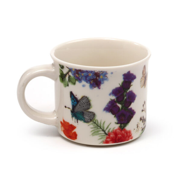 Set of 2 Porcelain Espresso Cups - Butterfly Meadows - Image 7