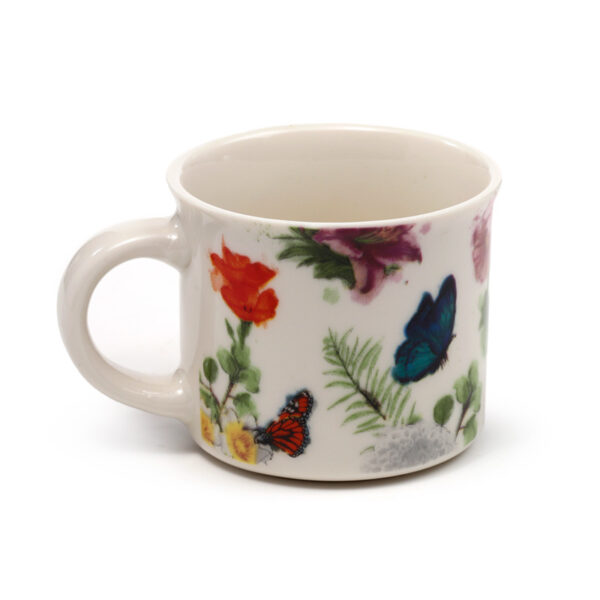 Set of 2 Porcelain Espresso Cups - Butterfly Meadows - Image 8