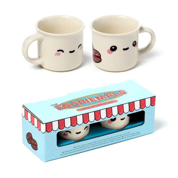 Set of 2 Porcelain Espresso Cups - Foodiemals - Image 11