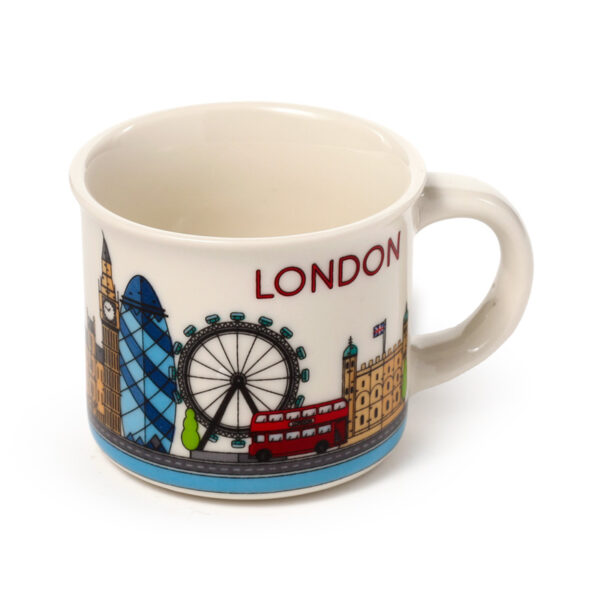 Set of 2 Porcelain Espresso Cups - London Icons - Image 4