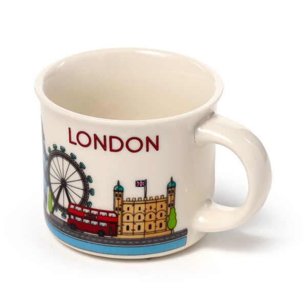 Set of 2 Porcelain Espresso Cups - London Icons - Image 8