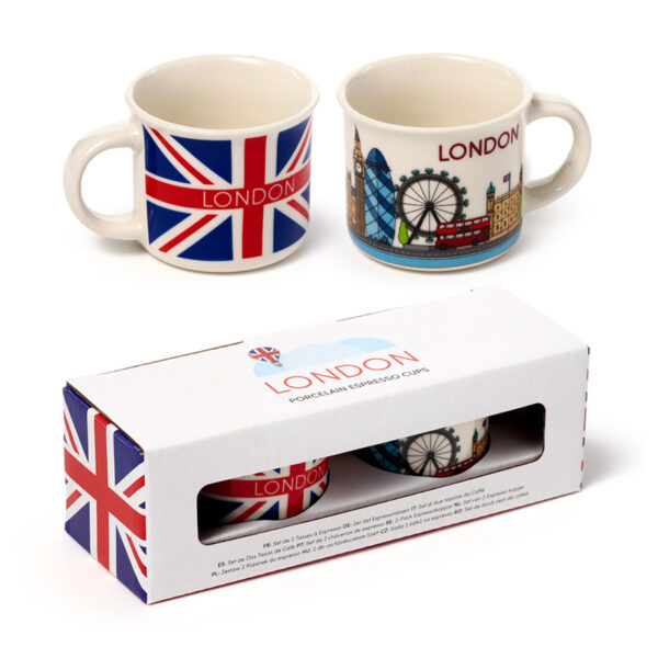 Set of 2 Porcelain Espresso Cups - London Icons - Image 11