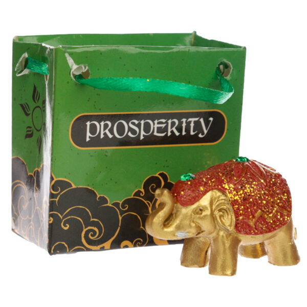 Cute Collectable Glitter Elephant in a Mini Gift Bag - Image 4