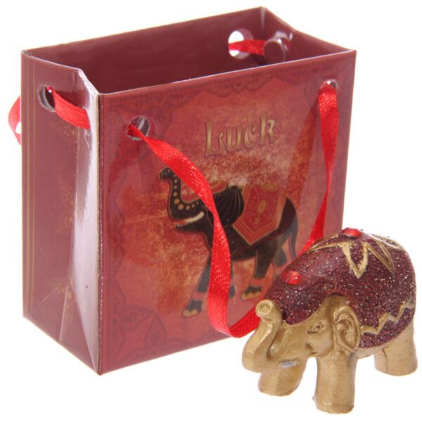 Cute Collectable Glitter Elephant in a Mini Gift Bag - Image 7