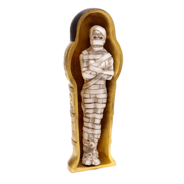 Decorative Gold Egyptian Anubis Sarcophagus Trinket Box - Image 3