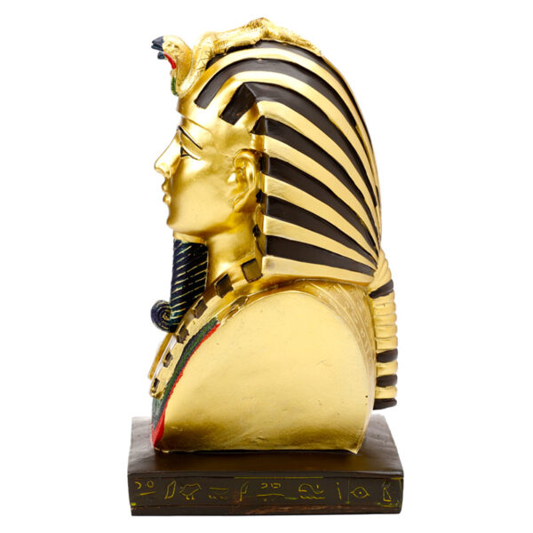 Decorative Gold Egyptian Tutankhamen Bust - Image 4