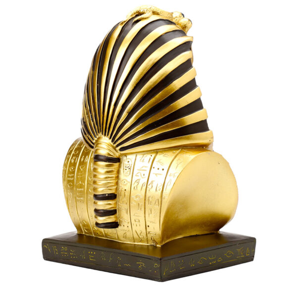 Decorative Gold Egyptian Tutankhamen Bust - Image 5