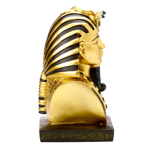 Decorative Gold Egyptian Tutankhamen Bust - Image 6