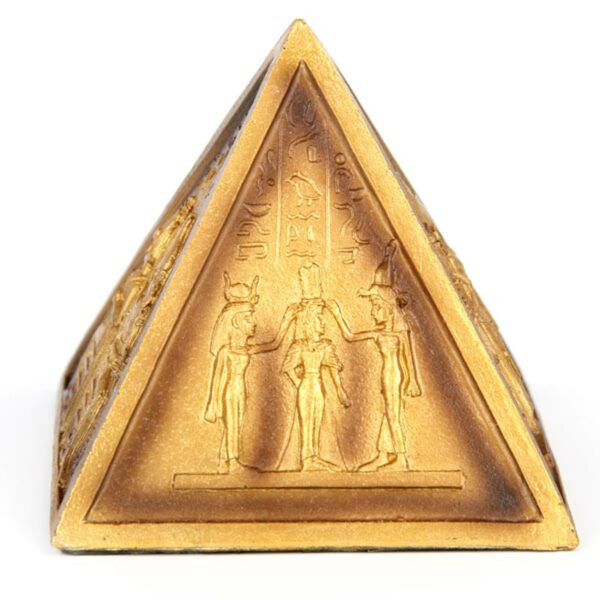 Decorative Gold Egyptian Pyramid Ornament - Image 2