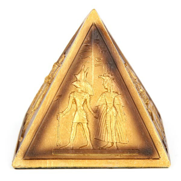Decorative Gold Egyptian Pyramid Ornament - Image 4
