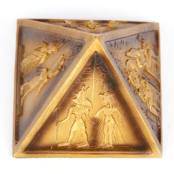 Decorative Gold Egyptian Pyramid Ornament - Image 5