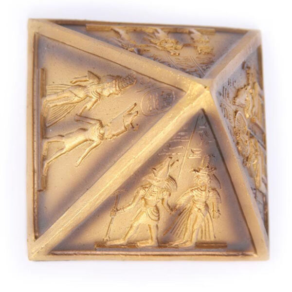 Decorative Gold Egyptian Pyramid Ornament - Image 6