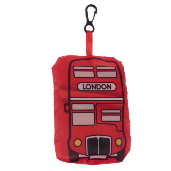 Handy Foldable Shopping Bag - London Icons London Bus - Image 2
