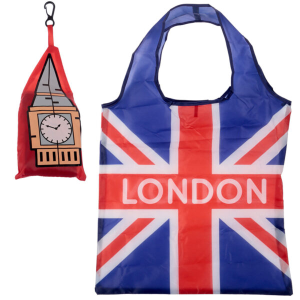 Handy Foldable Shopping Bag - London Icons Big Ben - Image 2