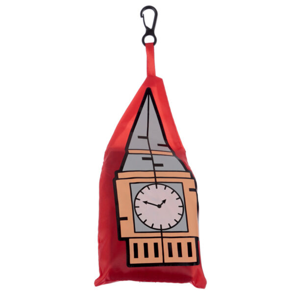 Handy Foldable Shopping Bag - London Icons Big Ben - Image 4