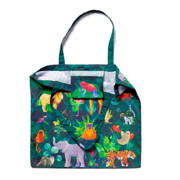 Handy Foldable RPET Shopping Bag - Animal Kingdom - Image 5