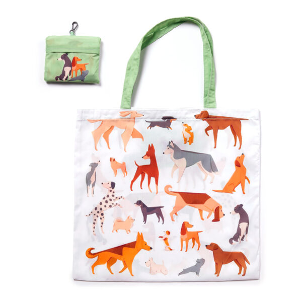Handy Foldable RPET Shopping Bag - Barks Dog - Image 2