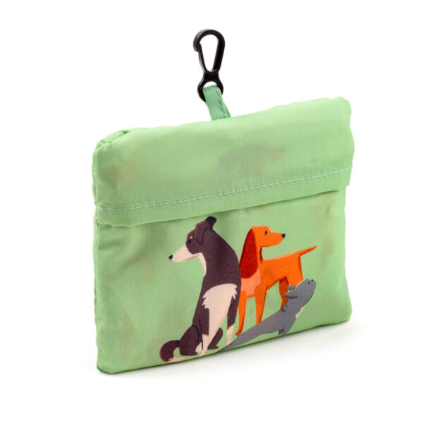 Handy Foldable RPET Shopping Bag - Barks Dog - Image 3