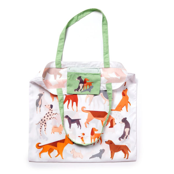 Handy Foldable RPET Shopping Bag - Barks Dog - Image 5