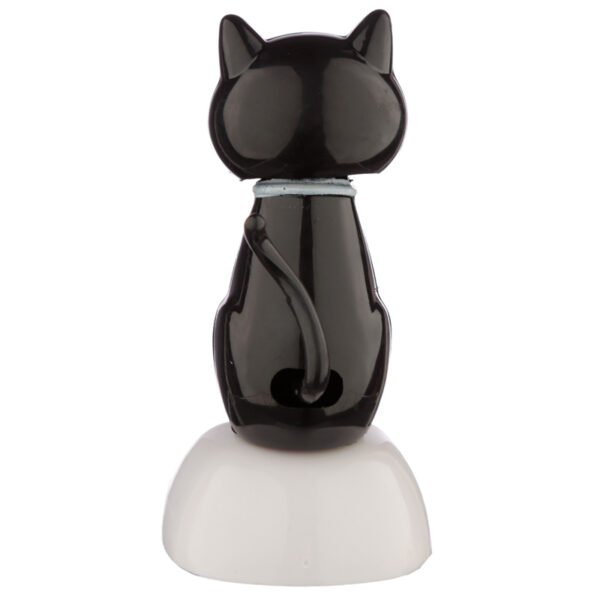 Collectable Lucky Black Cat Solar Powered Pal - Image 5
