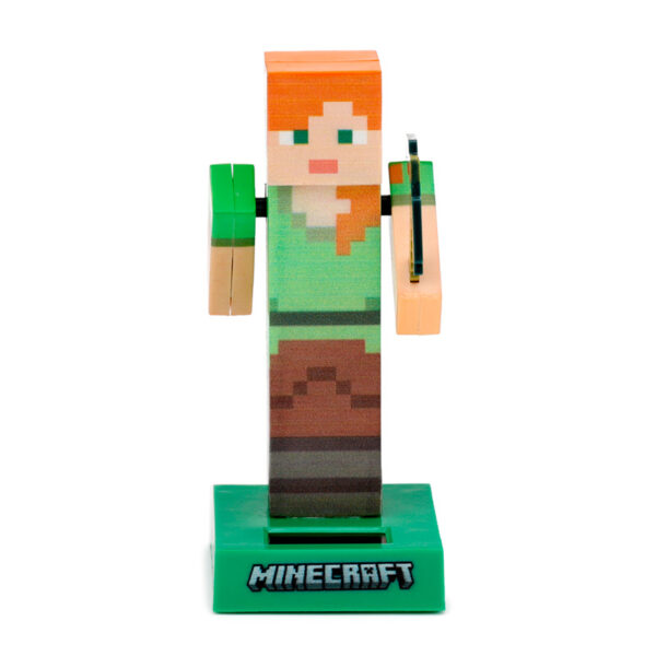 Collectable Licensed Solar Powered Pal - Minecraft Alex - Image 3