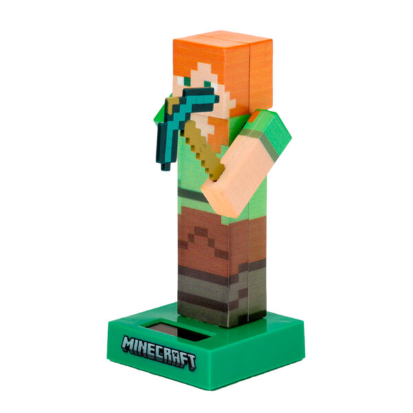 Collectable Licensed Solar Powered Pal - Minecraft Alex - Image 4