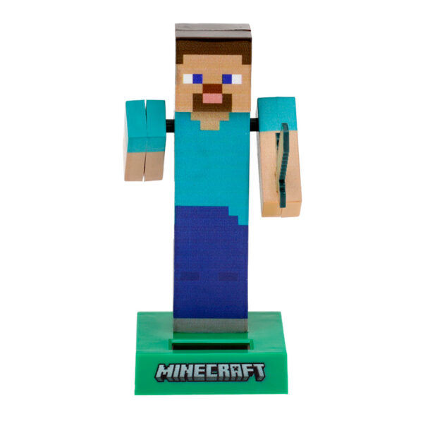 Collectable Licensed Solar Powered Pal - Minecraft Steve - Image 3