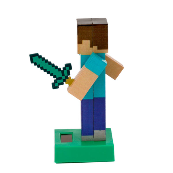 Collectable Licensed Solar Powered Pal - Minecraft Steve - Image 5