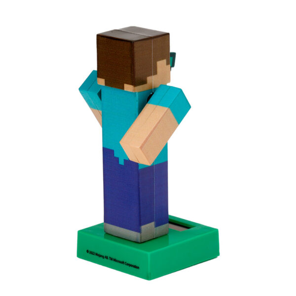 Collectable Licensed Solar Powered Pal - Minecraft Steve - Image 6
