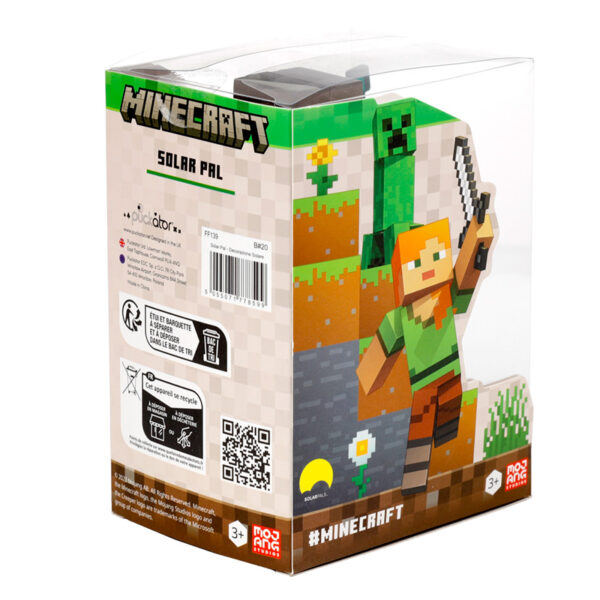 Collectable Licensed Solar Powered Pal - Minecraft Steve - Image 8