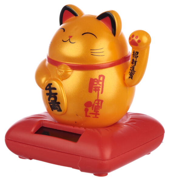 Cute Waving Maneki Neko Cat Design Solar Pal - Image 5
