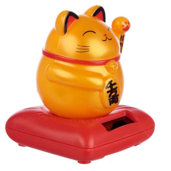Cute Waving Maneki Neko Cat Design Solar Pal - Image 6