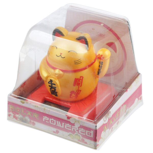 Cute Waving Maneki Neko Cat Design Solar Pal - Image 11
