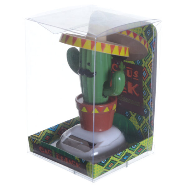 Fun Collectable Cactus wearing Sombrero Solar Powered Pal - Image 9