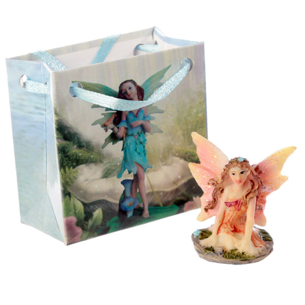 Cute Mini Flower Fairy Figurine in a Gift Bag - Image 6