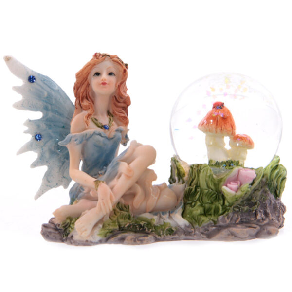 Glitter Flower Fairy Waterball Ornament - Image 2