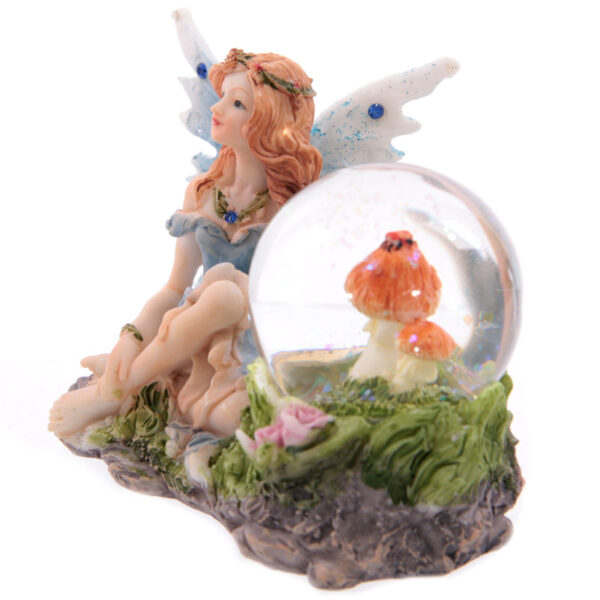 Glitter Flower Fairy Waterball Ornament - Image 3
