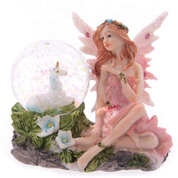 Glitter Flower Fairy Waterball Ornament - Image 8