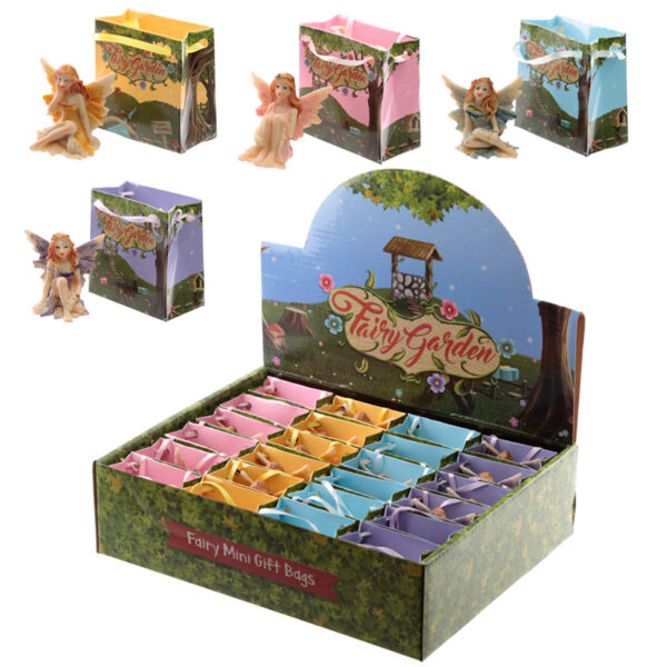 Cute Mini Garden Flower Fairy Figurine in a Gift Bag - Image 7