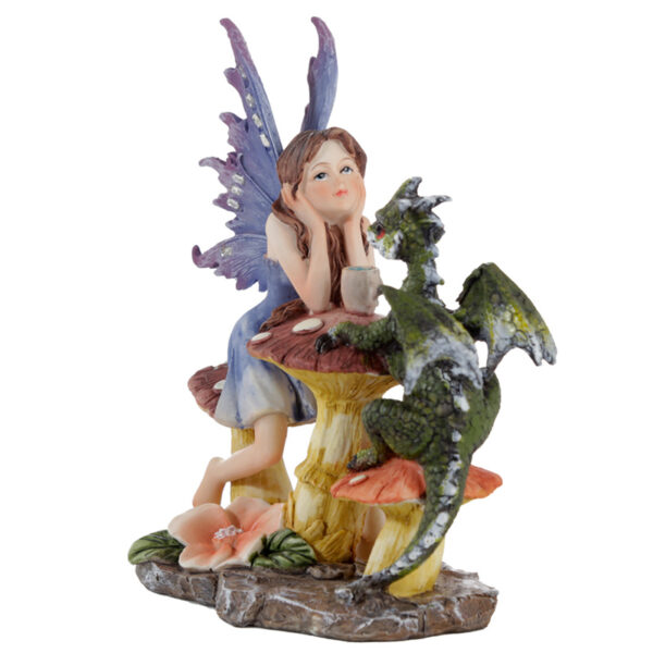Collectable Woodland Spirit Dragon Tea Party Fairy - Image 2